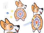 Velcro noolem&auml;ngu ohutu noolem&auml;ngu sihtm&auml;rk corgi