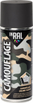 INRAL Camouflage RAL9021, t&otilde;rva must, matt, 400 ml v&auml;lisv&auml;rv