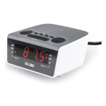 Elbe digitaalne kellaradio 0.6 '' Led + Raadio Am / Fm