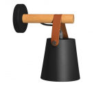 Metallist seinalamp koos musta rakendusega466-1W musta v&ouml;&ouml;ga