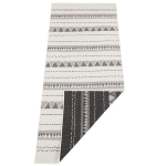 Kahepoolne vaip - matt NORTHRUGS Twin Supreme Black Cream, 80x350 cm