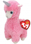 Pl&uuml;&uuml;sist m&auml;nguasi TY Beanie Boos LANA roosa laama, 15 cm, 36282