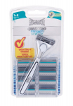Raseerija Wilkinson Sword Quattro Titanium Sensitive meestele + 8 raseerimistera