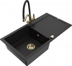 Graniidist k&ouml;&ouml;givalamu Mexen Leo koos segisti ja sifooniga, Must+Must/Kuld