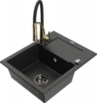 Graniidist k&ouml;&ouml;givalamu Mexen Enzo koos segisti ja sifooniga, Metallic black/silver+Black/Gold