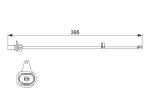Hoiatuskontakt Piduriklotside Kulumine Audi A5 B8 A4 B8 R8 4.2 FSI 5.2 FSI 8K0505101 8K0505101A