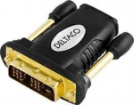 Adapter Deltaco HDMI-11, HDMI 19-pin female - DVI-D male