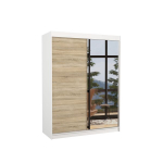 Kapp ADRK Furniture Jordi, valge/tamm