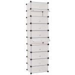 vidaXL 10 sektsiooniga kingakapp, valge