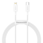 Baseus Superior CATLYS-A02 USB-C -> Lightning laadimiskaabel 20W / PD / 100 cm valge