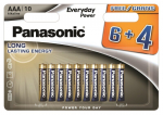 Panasonic Everyday Power patarei LR03EPS/10BW (6+4)