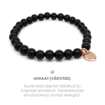K&auml;ev&otilde;ru ahhaat s&uuml;damega (black-rose gold)