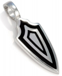 Bico "Triple Shield" v&auml;ike must vaik ja metallist ripats (BTS16 must)