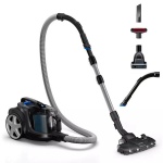 Tolmuimeja Philips PowerPro Expert Tolmuimeja ilma kotita, koos tarvikutega, imeb 99,9 % tolmust, 900 W, must (FC9747/09)