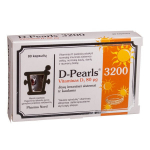 Toidulisand D-Pearls 3200, 80 kapslit