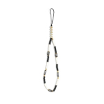 Telefonihoidja Guess Phone Strap Heishi Beads Black/White