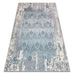 Vaip CORE W3824 Ornament Vintage - Struktuuriline, kahel tasemel fliis, helesinine / koor / hall