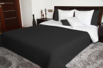 Kahepoolne tepitud voodikate Mariall NMA-001, must-valge, 170 x 210 cm