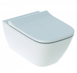 Seinale kinnitatav WC-pott aeglaselt suletava kaanega Geberit iCon Square 500.683.00.2