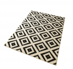 Vaip Hanse Home Hamla Diamond Black Cream, 80x150 cm