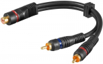 Goobay 2 x RCA - RCA -y, 20 cm