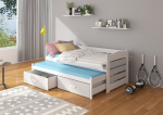 Lastevoodi Adk Furniture Tiarro, 90x200 cm, valge/hall