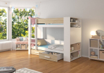 Narivoodi Adrk Furniture Garet, 90x200 cm, valge/pruun