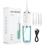 Irrigaator koos 4 otsikuga, 3 funktsiooni, juhtmevaba USB toide