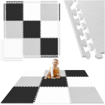 Vahtmatt puzzle pusle lastele 4FIZJO 9 tk 180x180 cm hall - arendav m&auml;ngumatt