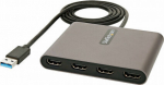 StarTech.com - USB32HD4 - USB 3.0 adapter to 4x HDMI - USB Type-A to Quadruple HDMI converter