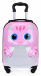 Lastekohver 3D Kitty, roosa