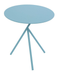 SIDE TABLE TRIPOD DIA.44X46CM ALU BLUE