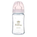 CANPOL pudel laia kaelaga EASYStart Royal Baby roosa 240ml (35/233)