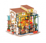 Puidust kokkupandav miniatuur - roombox Flower shop RB014e