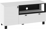 TV-alus Meblocross Vegas, 60x120x42 cm, valge/must