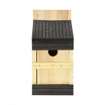 Linnu puidust pesakast, K&auml;rbsen&auml;pp (must)