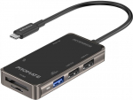 Promate PrimeHub-Lite USB-C multimeediumijaotur, HDMI, USB3.0, SD, PD