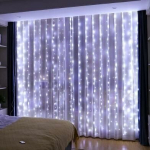 Valguskardin, 300 LED, 3x3m