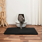 Kassi tualettmatt Lionto, must, 76 x 61 cm