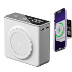 Akupank Mini juhtmevaba magnetiline akupank LCD-ekraaniga 20000 mAh Livman Q7 (power bank)