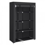 Tekstiilist riidekapp Songmics RYG085B02, must