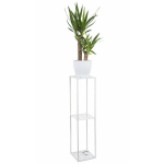 Moodne lillealus, valge, 100 cm
