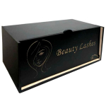 LashBox puidust kast kunstripsmepalettidele, must AF-259