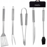 Grilli tarvikute komplekt 5-in-1 koos &uuml;mbrisega