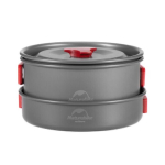 Toiduvalmistamise matkakomplekt Naturehike, 3 tk, hall