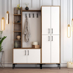 Esikukapp Viyana DA - Walnut, valge