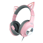 Foxxray ShinyCat Gaming Headset Wired Black/Pink