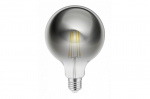 Pirn LED, G125, E27, 8W, 450Lm, 1800K, Filament hall, 220-240V, 360&deg;