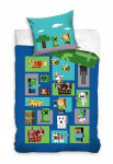 Voodipesukomplekt Minecraft Collage kahepoolne, 140&times;200 cm