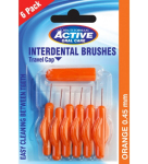 Active Oral Care Interdental Brushes hambavahede puhastusvahendid 0,45mm 6 tk.